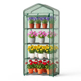 OLIXIS front view of mini greenhouse showing compact footprint and entrance benefit