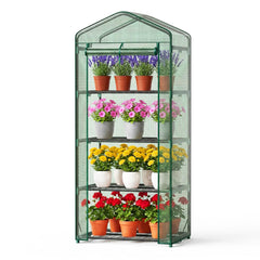 OLIXIS front view of mini greenhouse showing compact footprint and entrance benefit