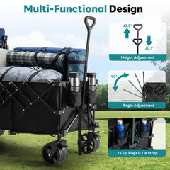 OLIXIS adjustable handle extended for comfortable pulling at different heights
