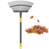 Oliynedy front view showing full rake head and handle, durable cleaning benefit