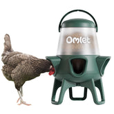 Omlet feeder front view showing full 12 lb capacity and tidy design