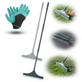 ONDEKT front view of rake and gloves showing complete maintenance kit benefits