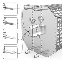 onlyfire curved rack clipped to basket exterior demonstrating tumble action benefit