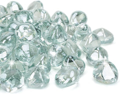 onlyfire daytime pile of glass diamonds showing true color vibrancy and outdoor durability