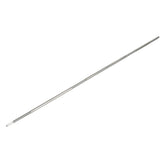onlyfire front view of assembled spit rod showing durable stainless steel finish and versatility
