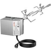 onlyfire rotisserie kit front assembly showing durable stainless parts and easy installation benefit