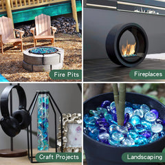 OnlyFire beads held in hand for 1/2" size comparison and easy handling benefit
