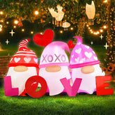 Opemon gnomes front view showing LOVE sign and family-friendly charm