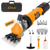 Openhahaha front view of orange shears showing professional look and fast performance