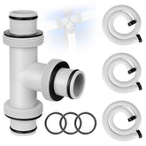 Ophjerg T-joint front view showing three ports and durable construction for easy flow control