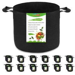 OPPOLIFE front view of 24-pack grow bags showing durable packaging and quantity benefit