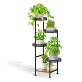 Oppro front view plant stand showing five-tier display and neat corner fit benefit