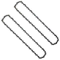 Opuladuo front view of two 12-inch chains showing ready replacement benefit