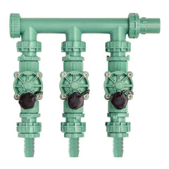 Orbit front view of 3-valve manifold showing compact, ready-to-install design and reliable performance