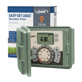 Orbit front panel closed showing weatherproof cabinet and easy access benefit