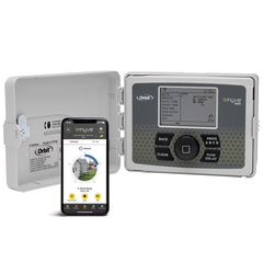 Orbit B-hyve front panel showing intuitive controls and readable display for easy setup