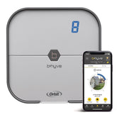 Orbit B-hyve front panel showing buttons and LED status for quick control