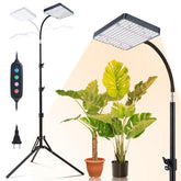 Orchbloom front view of full grow light and stand offering even canopy coverage