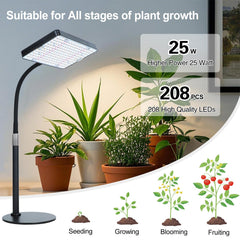Orchbloom lamp extended height demonstrating 24 to 64 inch adjustability advantage