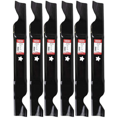 Oregon 195-070 six-pack front view showing blades and packaging for quick identification and reliable replacement