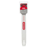 Oregon front packaging showing bar and chain combo for easy replacement
