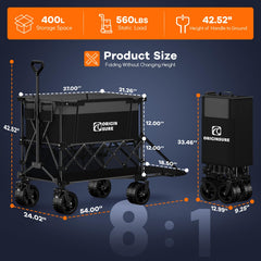 Originsure folded compact size for trunk storage and space saving