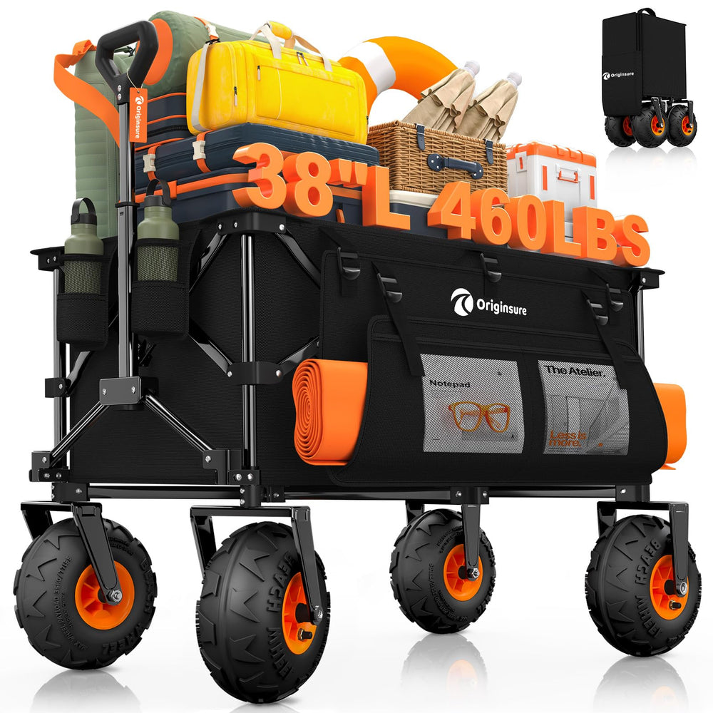 Originsure front view unfolded wagon shows large storage and easy access benefit