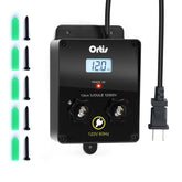 Ortis front panel LCD display showing voltage and easy monitoring benefit