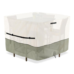 Osileyo front view of cover protecting square bar set with weatherproof benefit