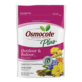 Osmocote front label on 8 lb tub showing product and coverage benefit
