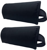 Ostlttyn front view of two head pillows showing compact packaging and portability benefit