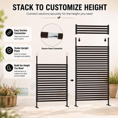 OTOSUNNY freestanding on balcony creating instant privacy and shade