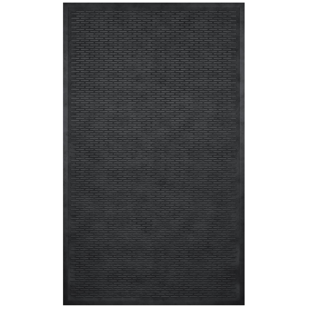 Ottomanson front view mat installed at entry provides reliable outdoor protection