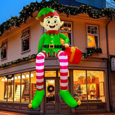 OurWarm sitting elf front view showing festive design and quick curb appeal