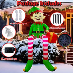 OurWarm elf on lawn near house and roof showing versatile placement