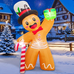 OurWarm gingerbread man front view showing festive design and quick setup benefit