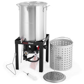 OuterMust full 30 QT fryer set front view shows complete kit and quick setup