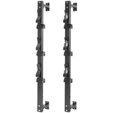 OUTPRIZE front view of trimmer rack showing three secure slots and durable frame