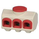 OverEZ Chicken Feeder front view showing capacity and stable base benefit