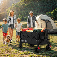 Overmont folded compact in car trunk for effortless transport