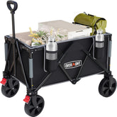Overmont wagon front view showing full load capacity and stability