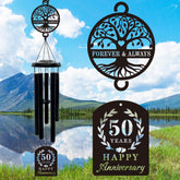 OWFCBEI Tree of Life front view showing elegant golden finish and symbolic design benefit: meaningful anniversary focal point