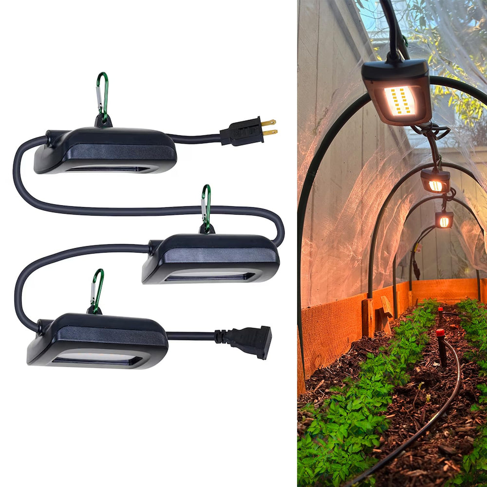 Owleye front view of 12FT string light showing bulbs and brand, durable weatherproof benefit