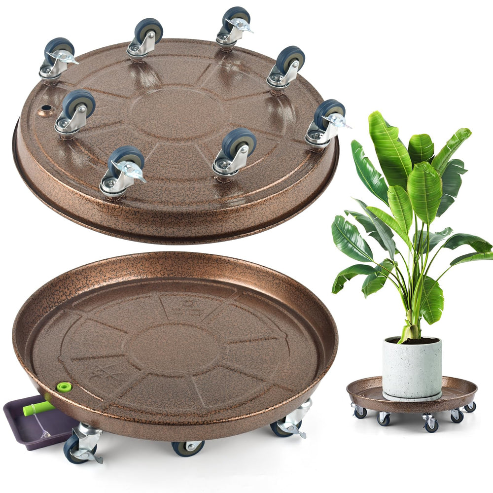 PACETAP front view of 20 inch metal plant stand showing sturdy frame and capacity
