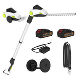 PadPure front view with pole attached showing reach and convenience
