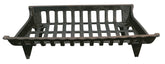 Panacea cast iron fire grate front view showing sturdy construction and even burn benefit