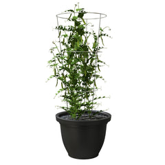 Panacea cages stacked for compact seasonal storage illustrating space-saving convenience