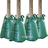 PANGCH front view of four 20 gallon tree watering bags showing packaged set and convenience