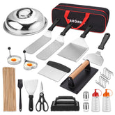 PARGRILL front packaging showing complete 128-piece griddle kit with gift box benefit