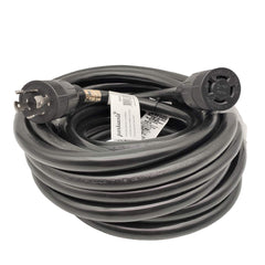 Parkworld front view showing L14-20 plug and receptacle for secure connection